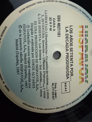 Vinilo Los Años 70 La Década Prodigiosa