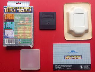Sonic Triple Trouble Sega Game Gear Caja y Manual