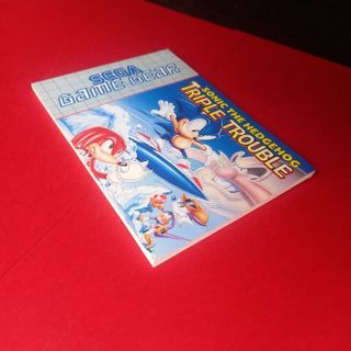 Sonic Triple Trouble Sega Game Gear Caja y Manual