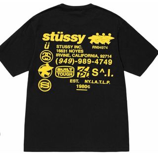Camiseta Stüssy NUEVA ,Negra y Amarilla, Talla M