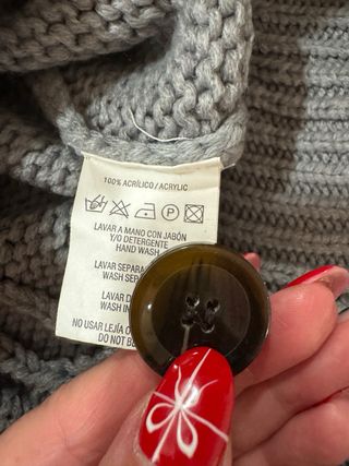 Chaqueta de lana gruesa con trenzas