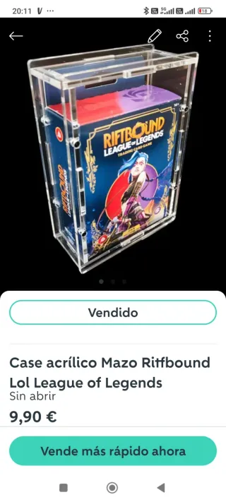 Pack cases acrílicos Riftbound para Santiago