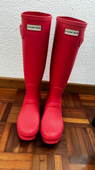 Botas de agua Hunter altas rojas