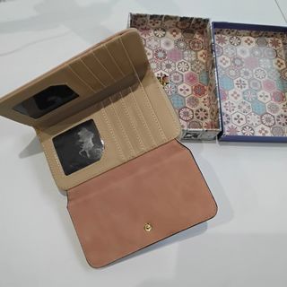 Monedero cartera mujer azul y morado