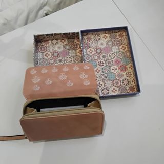 Monedero cartera mujer azul y morado