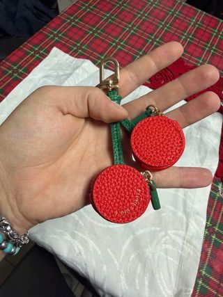 Portachiavi ciliegie con portamonete