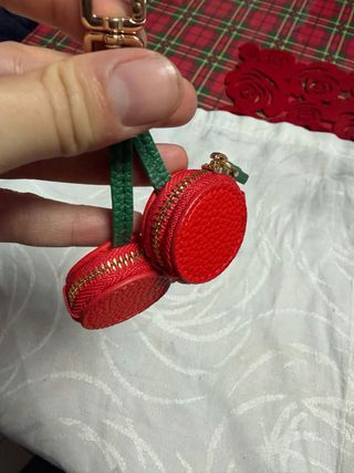 Portachiavi ciliegie con portamonete