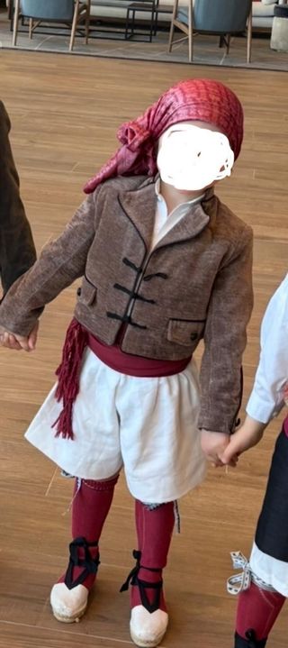 Traje Fallero Saragüell Niño Marrón impecable