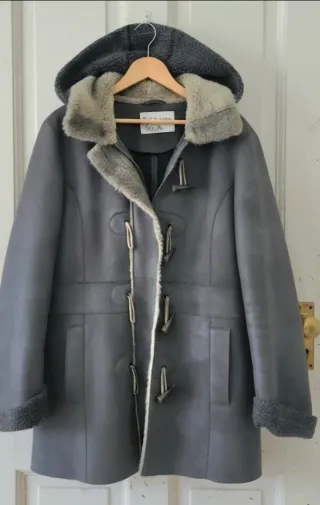 Abrigo parka mujer gris L/XL