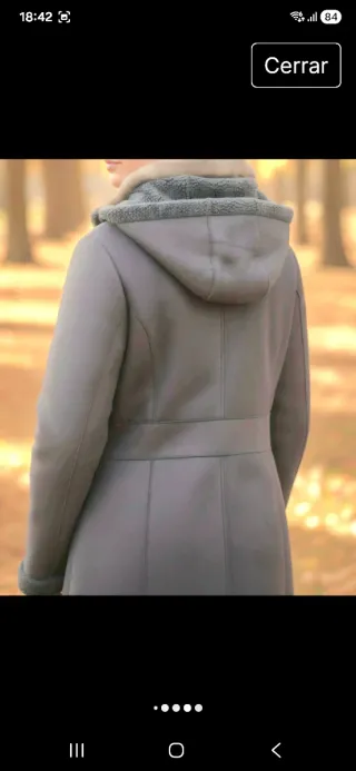 Abrigo parka mujer gris L/XL