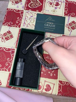 Reloj Hombre Plata y Blanco