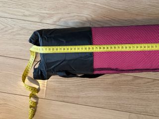 Esterilla de Yoga Rosa con Bolsa Negra