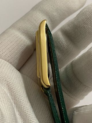 Orologio Guy Gosard Rettangolare Oro e Verde