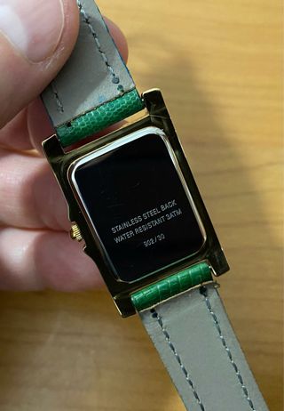 Orologio Guy Gosard Rettangolare Oro e Verde