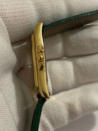 Orologio Guy Gosard Rettangolare Oro e Verde