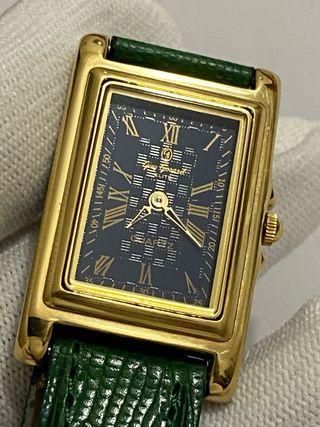 Orologio Guy Gosard Rettangolare Oro e Verde