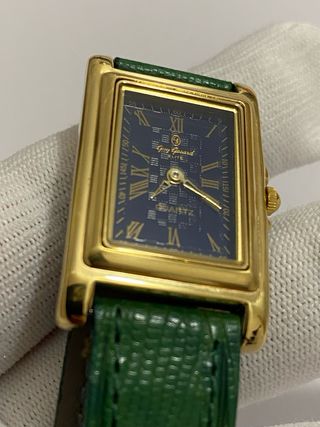 Orologio Guy Gosard Rettangolare Oro e Verde
