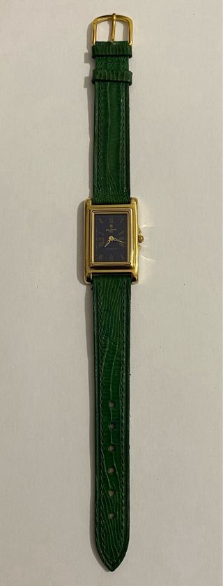 Orologio Guy Gosard Rettangolare Oro e Verde