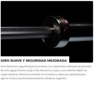 Barra de halterofilia younix 15kg