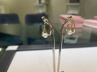 Pendientes Oro 18k con Perla