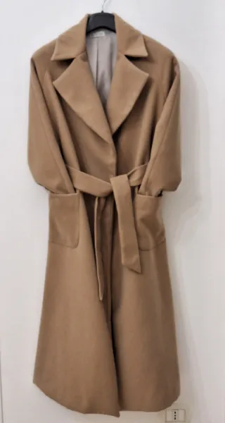Cappotto donna beige scuro