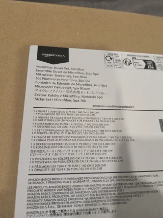 Funda Nórdica y Funda Almohada Azul spa