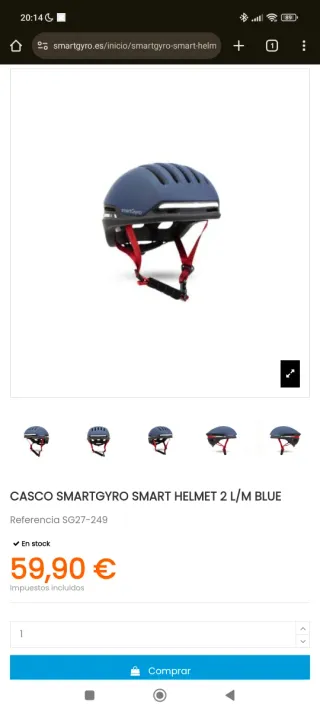 Casco Smartgyro Smart Helmet 2 L/M Azul