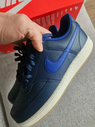 Nike Court Vision Scarpe Uomo Blu/Bianco Tg 43