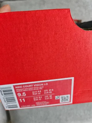 Nike Court Vision Scarpe Uomo Blu/Bianco Tg 43