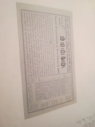 Décimo Lotería Nacional 1950