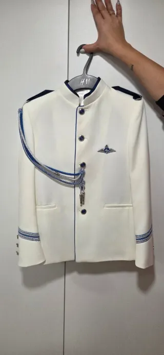 Traje de Comunión Almirante Blanco y Azul