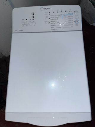 Lavadora carga superior blanca