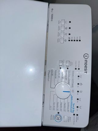 Lavadora carga superior blanca