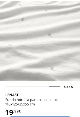 2 Fundas + Relleno Nórdico Cuna