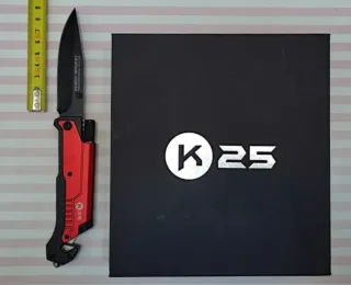 OFERTA! K25 ROJA + LINTERNA + PEDERNAL + FUNDA