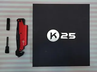 OFERTA! K25 ROJA + LINTERNA + PEDERNAL + FUNDA