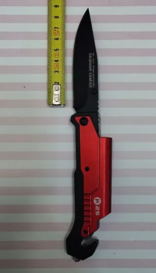 OFERTA! K25 ROJA + LINTERNA + PEDERNAL + FUNDA