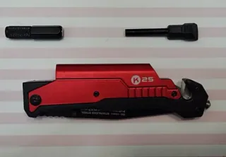 OFERTA! K25 ROJA + LINTERNA + PEDERNAL + FUNDA