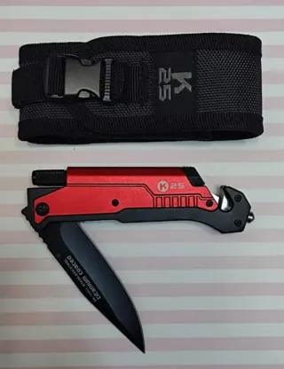 OFERTA! K25 ROJA + LINTERNA + PEDERNAL + FUNDA