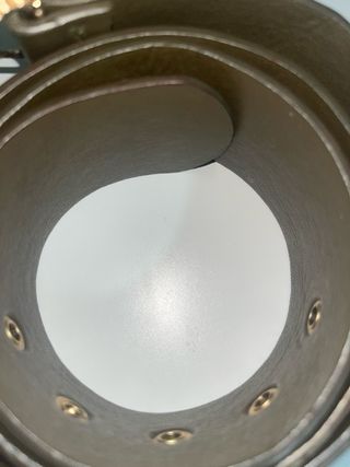 Cinturón ancho hebilla dorada grande