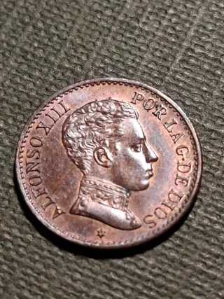 Moneda 1 Céntimo Alfonso XIII 1906
