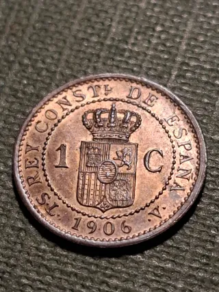 Moneda 1 Céntimo Alfonso XIII 1906