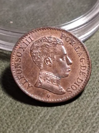 Moneda 1 Céntimo Alfonso XIII 1906