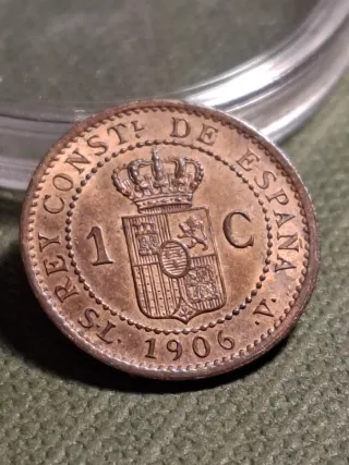 Moneda 1 Céntimo Alfonso XIII 1906
