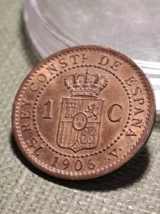 Moneda 1 Céntimo Alfonso XIII 1906