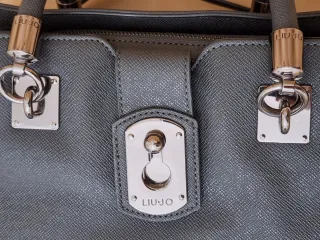 Borsa Liu Jo Antracite Effetto Brillant