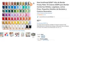 70 hilos de bordar Matt Thread Kit