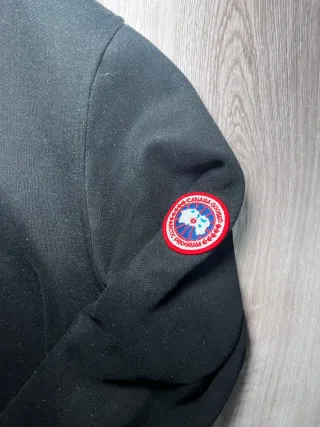 Jersey Canada Goose Negro Media Cremallera