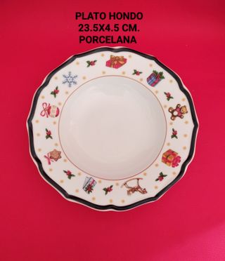 Set 2 Piatti Profondi Natale