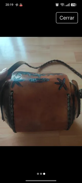 Bolso de cuero hecho a mano